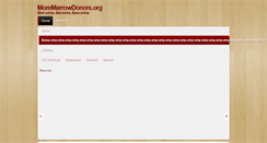 Desktop Screenshot of moremarrowdonors.org