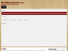 Tablet Screenshot of moremarrowdonors.org